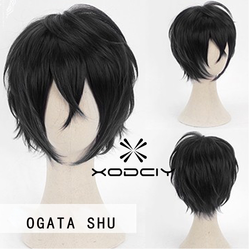 Anime Cosplay Kiss - Engage Kiss Ogata Shu Wigs Black