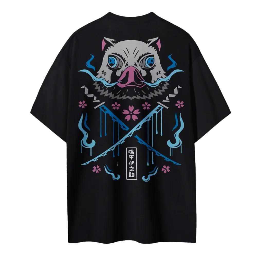 Anime Cosplay Demon Slayer - Demon Slayer Hashibira Inosuke Printing Men's