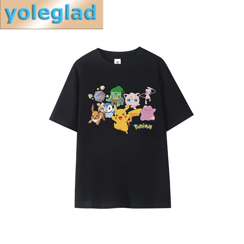 Anime Cosplay Anime - Anime Pokémon Printed Pure Cotton T-shirt
