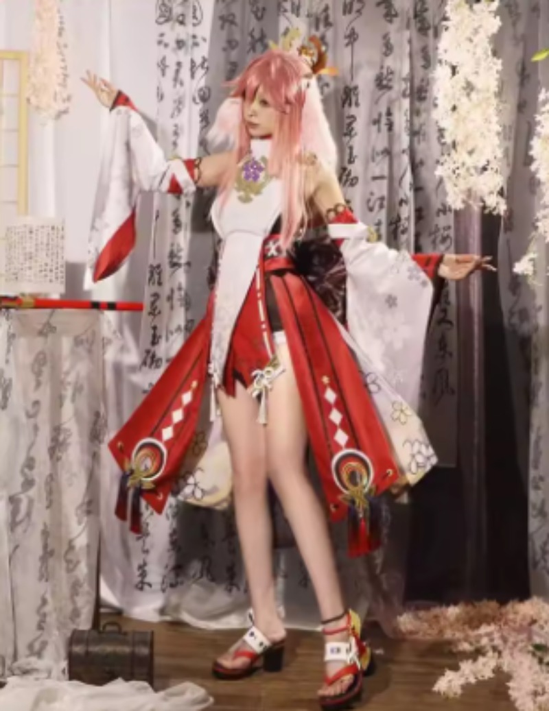 Genshin Impact Yae Miko Cospla - Anime Cosplay Kostüm review and price
