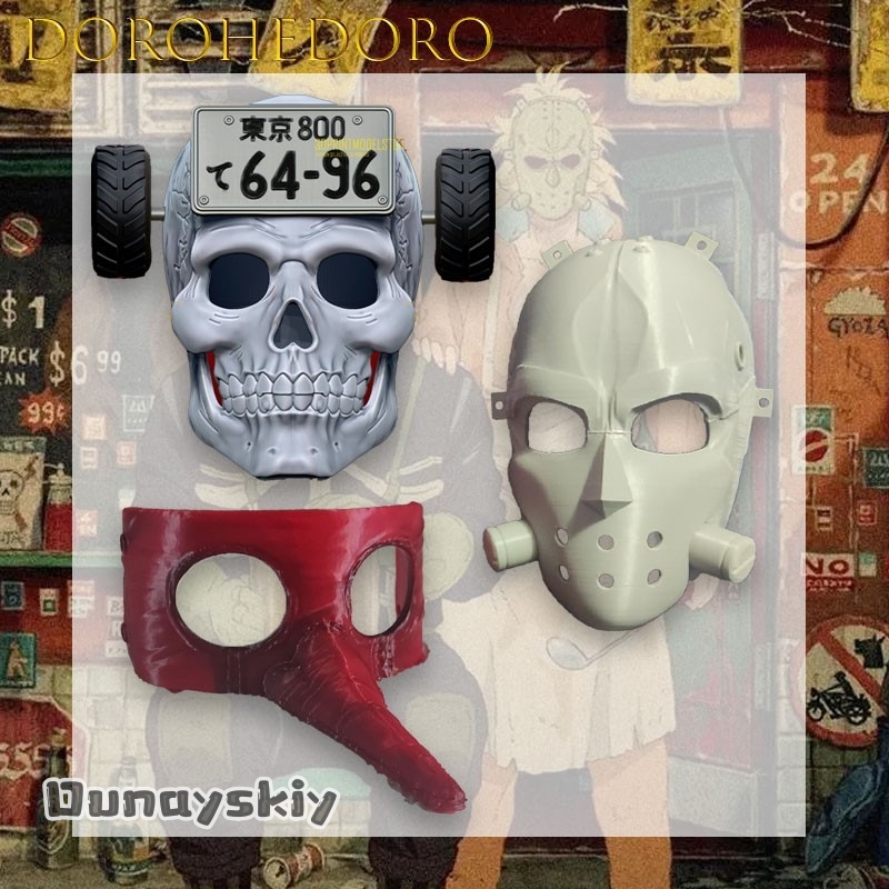 Panda Rich Cos*Dorohedoro Mask - Anime Cosplay Mask review and price