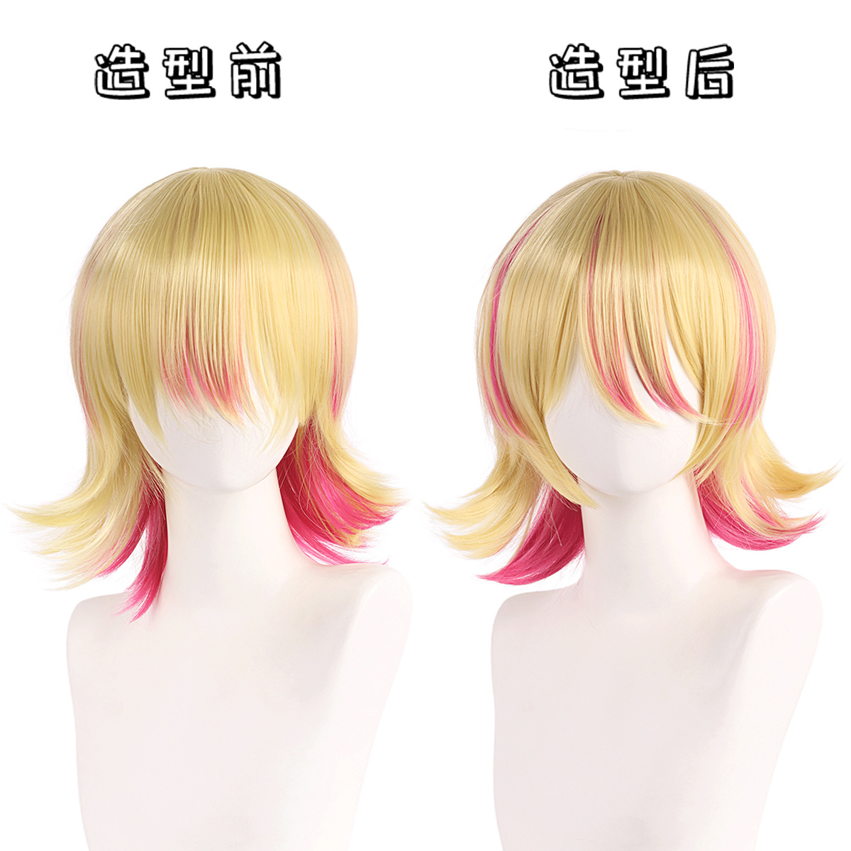 Synthetic Cosplay Wig Short Bl - Anime Cosplay Roleplay review and price