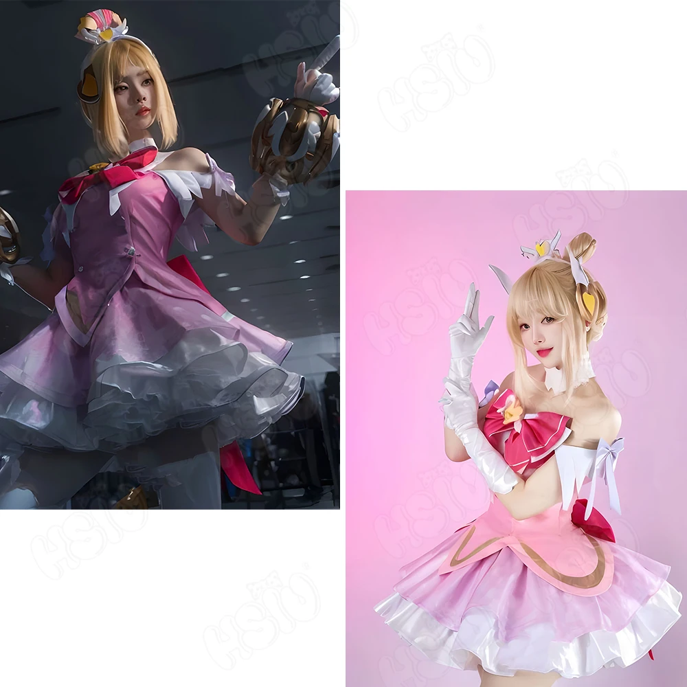 Juno Cosplay Costume Wig HSIU  - Anime Cosplay Pink review and price