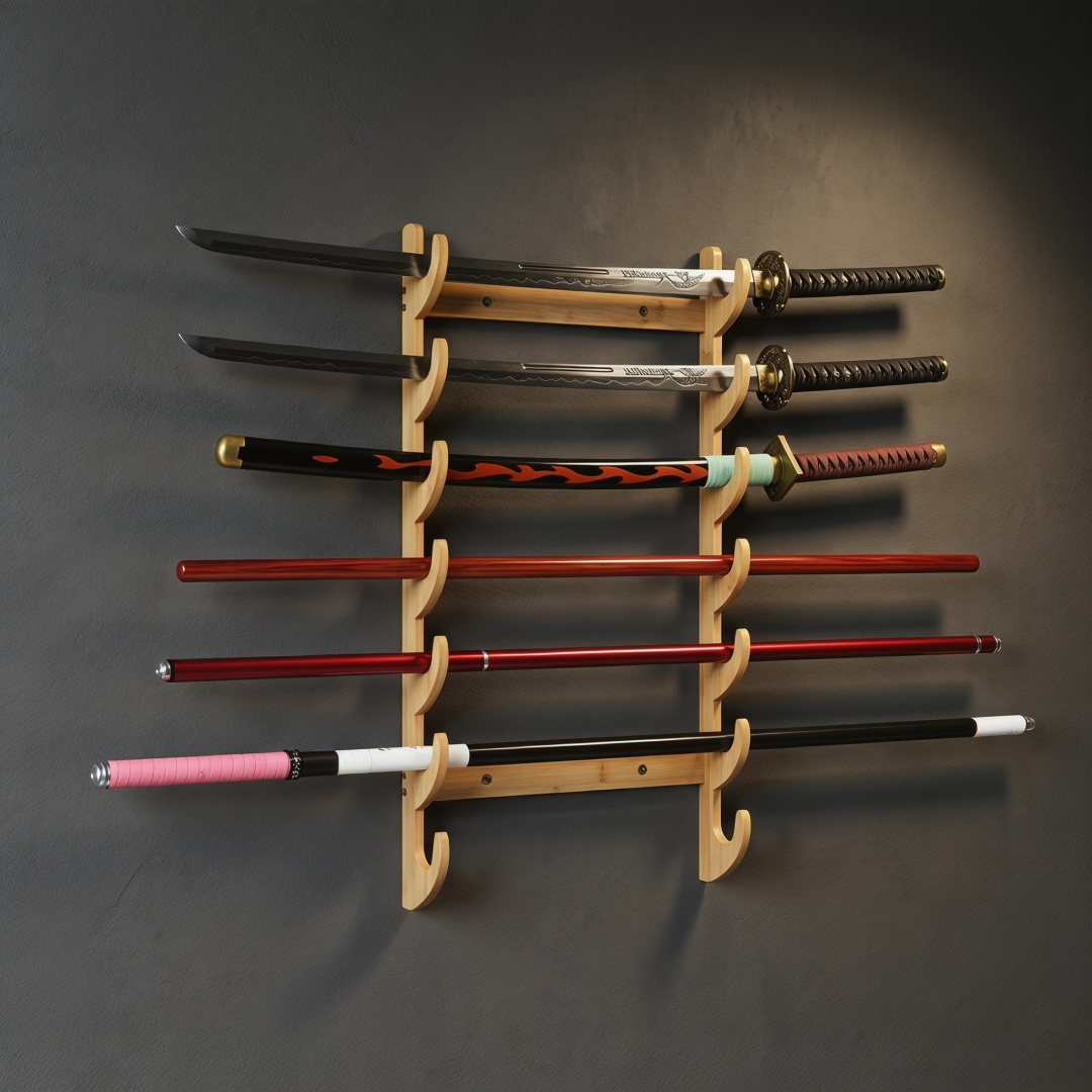 8-Layers Wall Sword Storage Sh - Anime Cosplay Real review and price