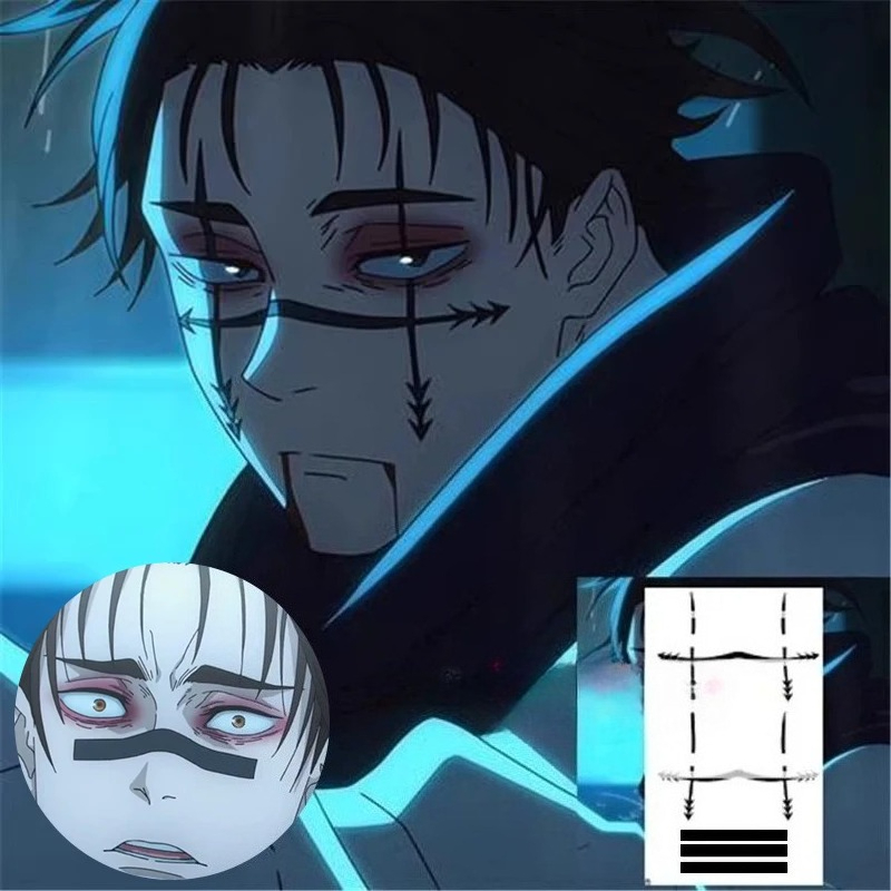 Choso Tattoo Sticker Anime Juj - Anime Cosplay Jujutsu Kaisen review and price